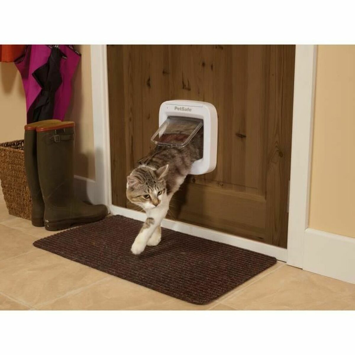 Kaķu durvis PetSafe Balts