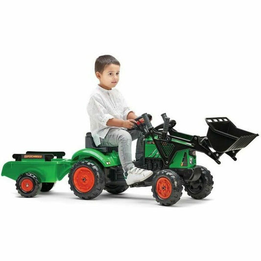 Bērnu minamais traktors Falk Supercharger  Treileris