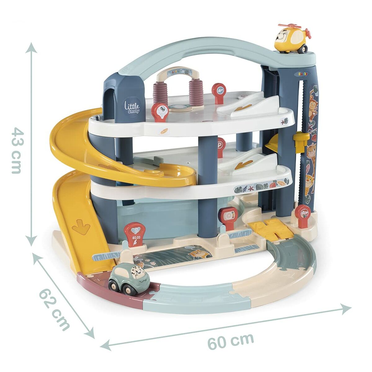 Transportlīdzekļu Rotaļu Komplekts Smoby Big Garage Daudzkrāsains
