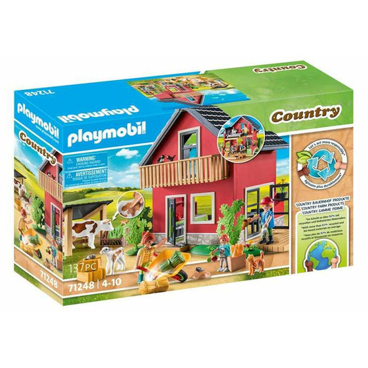 Playmobil 71248 Country Furnished House with Barrow and Cow 137 Daudzums