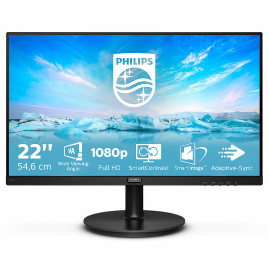Monitors Philips 221V8A/00 21,5" LED VA Flicker free 75 Hz 50-60  Hz