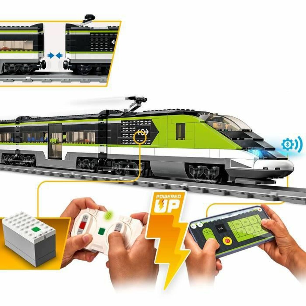 Lego City Express Passenger Train         Daudzkrāsains
