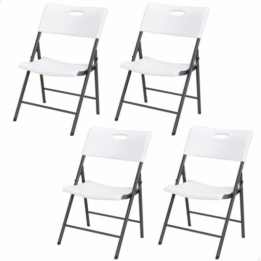 Saliekamais Krēsls Lifetime Balts 4 gb. 50 x 58 x 83 cm