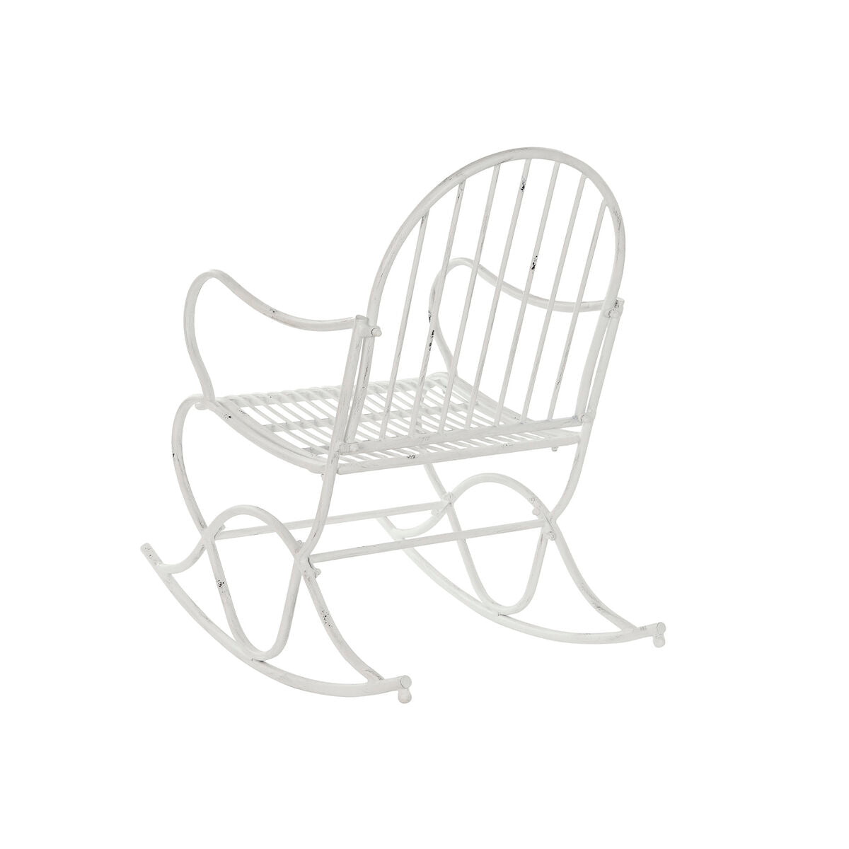 Šūpuļkrēsls Home ESPRIT Balts Metāls 60 x 90 x 96,5 cm