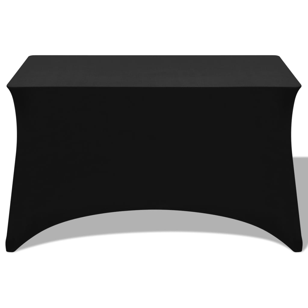 galda pārvalki, 2 gab., 243x76x74 cm, elastīgi, melni
