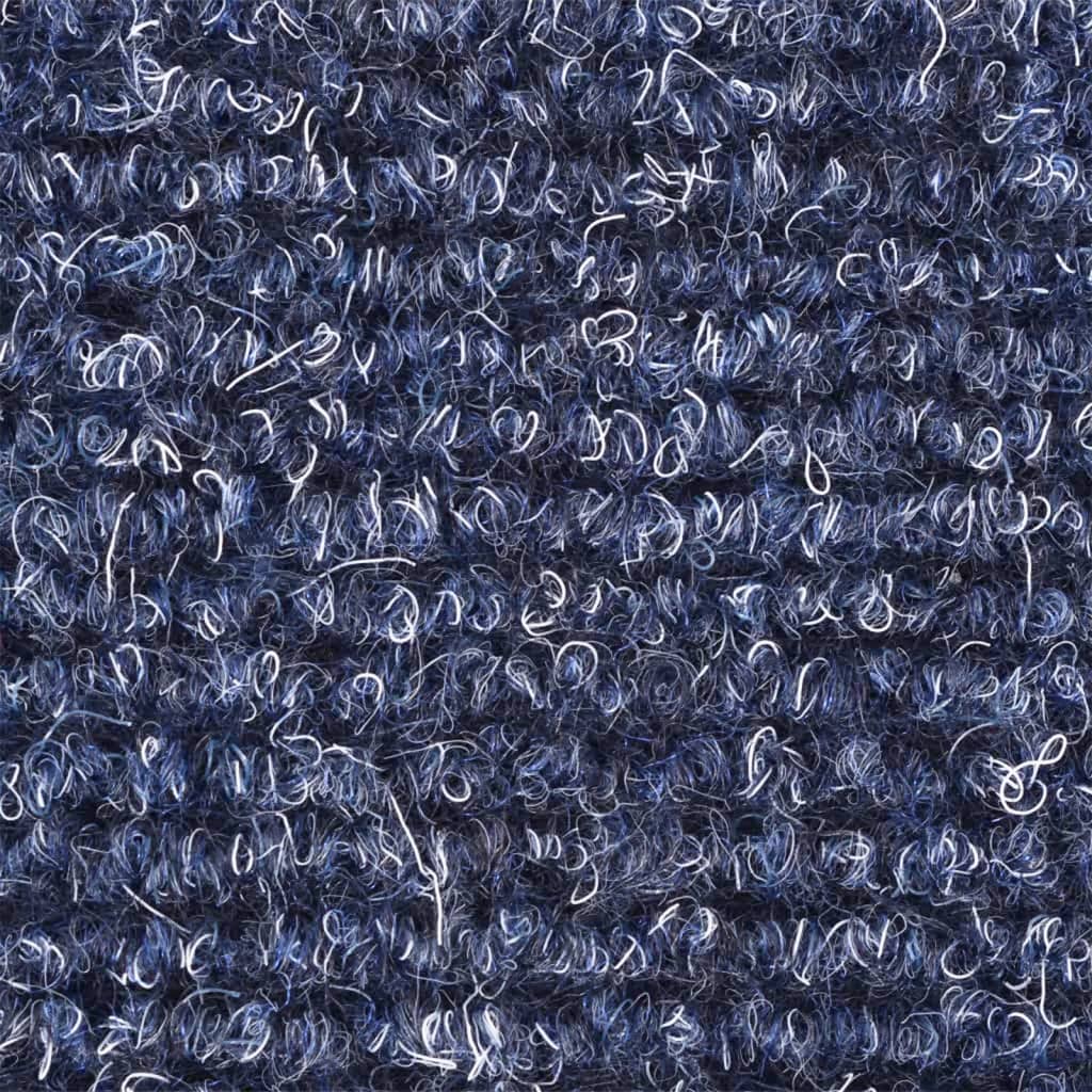 kāpņu paklāji, 15 gab., pašlīmējoši, 56x17x3 cm, zili