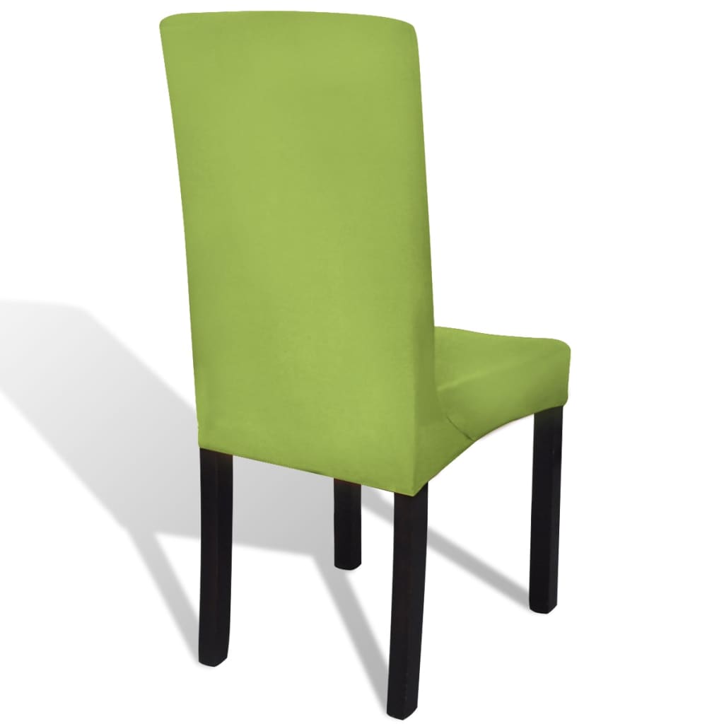 krēslu pārvalki, 4 gab., zaļš, elastīgs materiāls