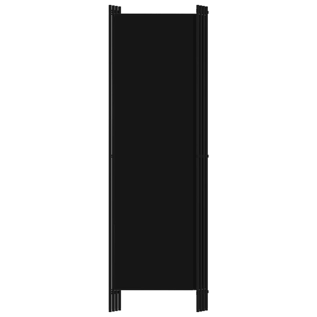 4-paneļu istabas aizslietnis, melns, 200x180 cm