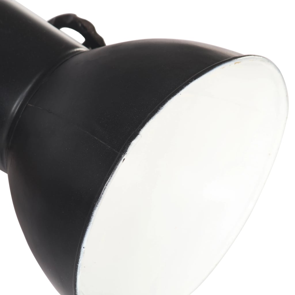 sienas lampa, industriāls dizains, melna, 45x25 cm, E27
