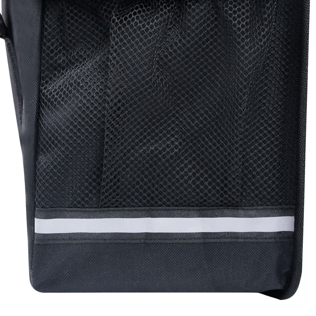 dubulta soma velosipēda bagāžniekam, ūdensdroša, 35 L, melna