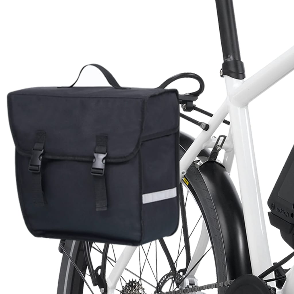 velosipēda soma bagāžniekam, ūdensdroša, 21 L, melna