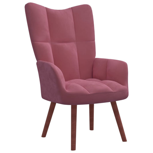 atpūtas krēsls, rozā samts