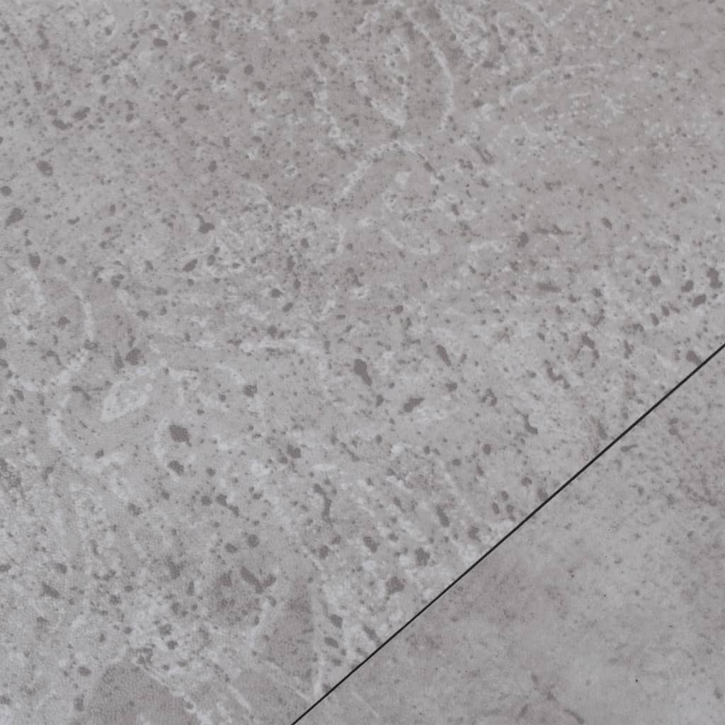 vidaXL grīdas dēļi, pašlīmējoši, 5,21 m², 2 mm, zemes pelēki, PVC