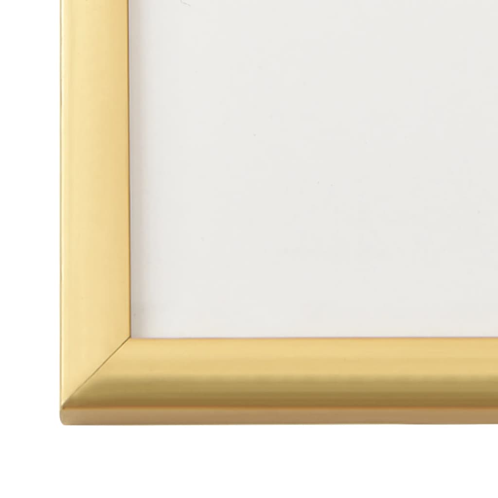 vidaXL foto rāmji, 5 gab., sienai vai galdam, zeltaini, 59,4x84cm, MDF