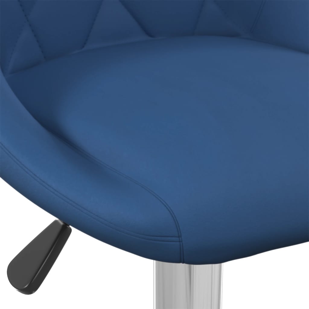 bāra krēsli, 2 gab., zils samts