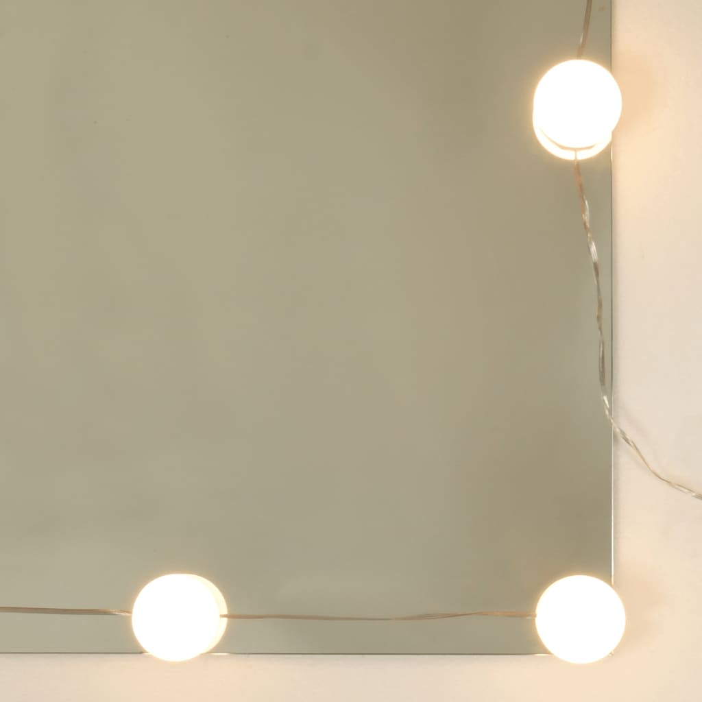 spoguļskapītis ar LED, pelēka ozolkoka krāsa, 91x15x76,5 cm