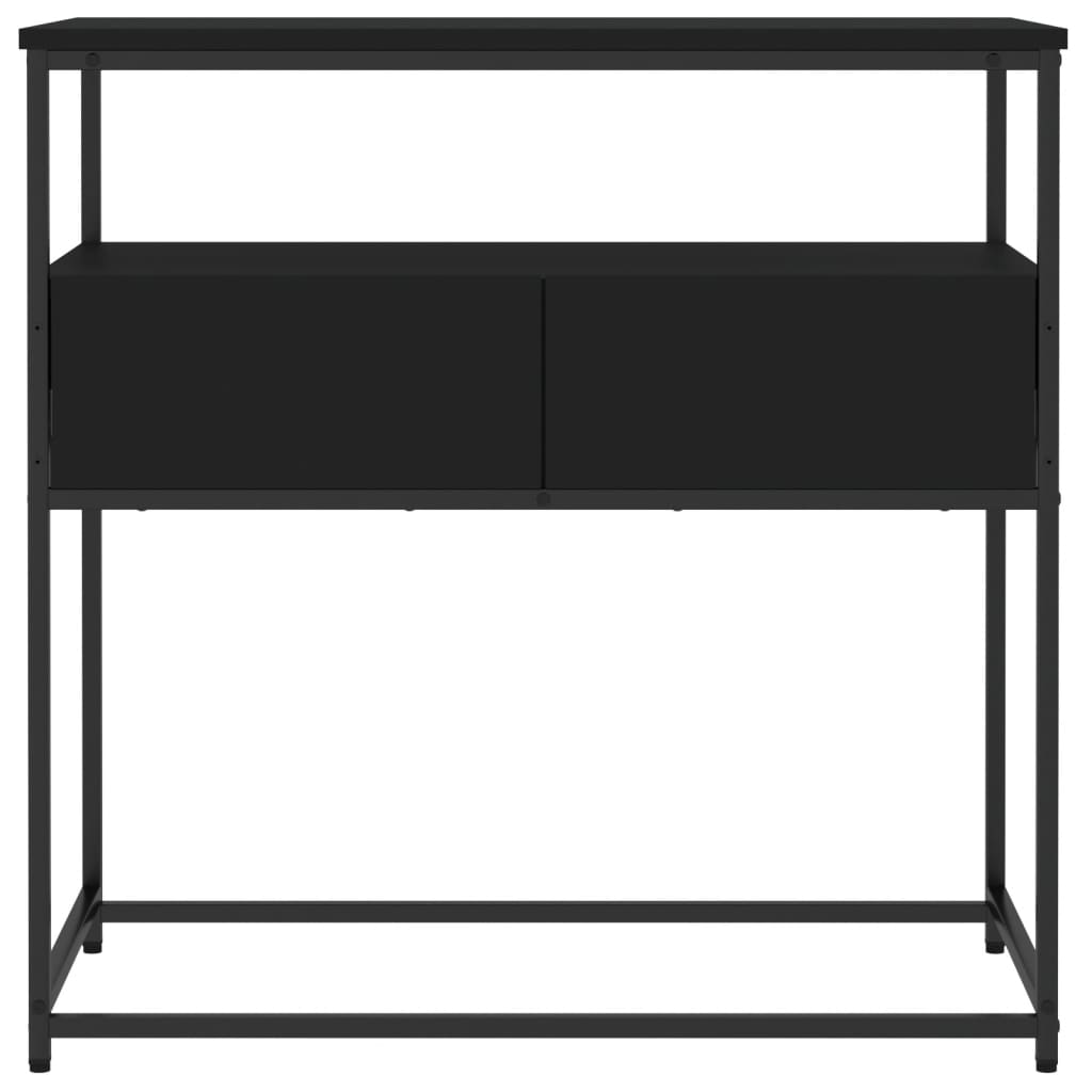 konsoles galdiņš, melns, 75x40x75 cm, inženierijas koks