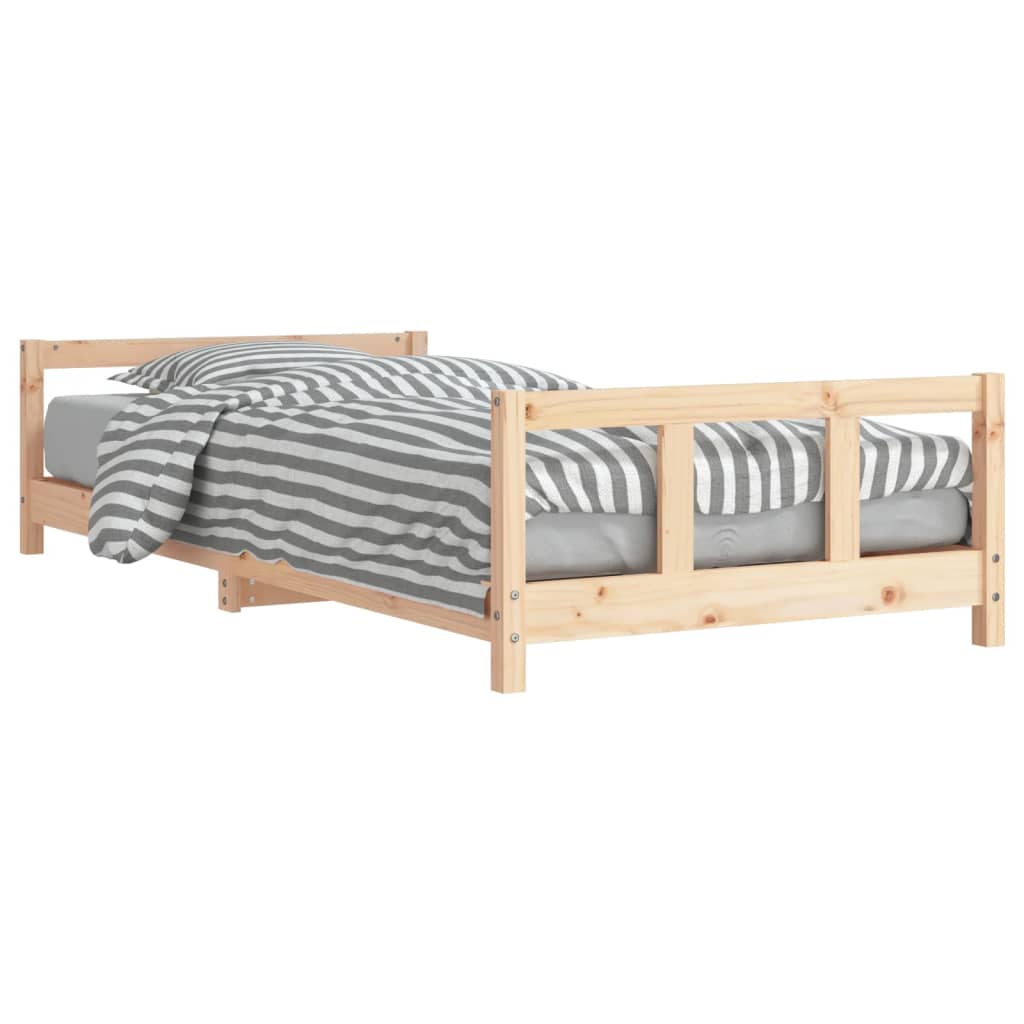 bērnu gultas rāmis, 90x200 cm, priedes masīvkoks