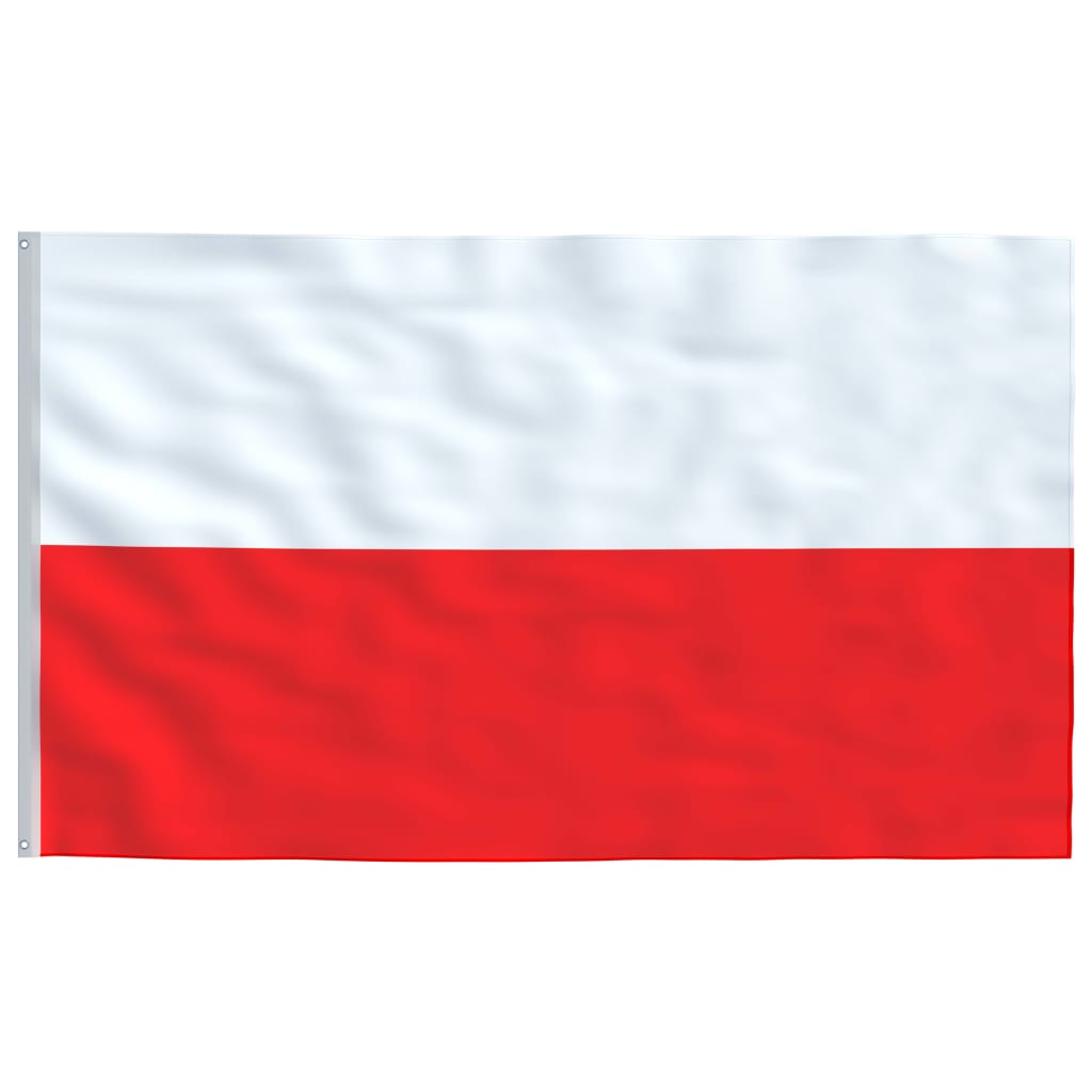 Polijas karogs un masts, 5,55 m, alumīnijs