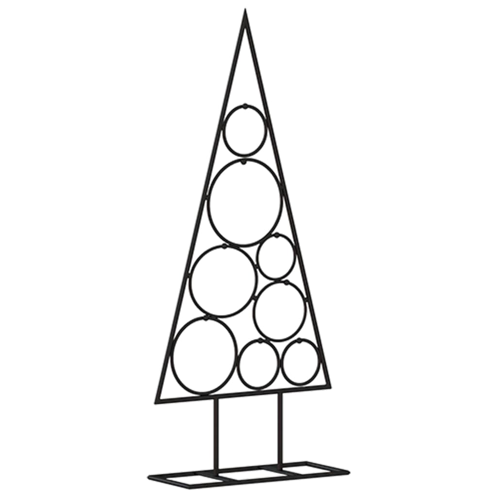 vidaXL Ziemassvētku eglīte, metāls, melna, 60 cm