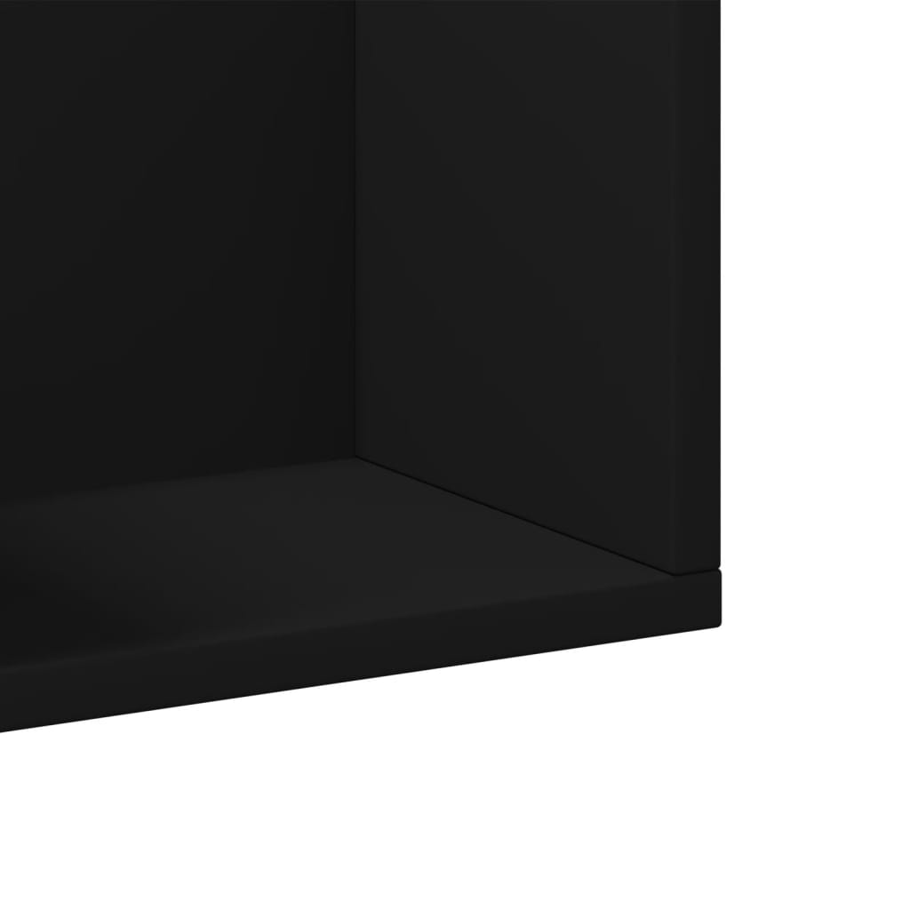 sienas skapītis, melns, 75x18x16,5 cm, inženierijas koks