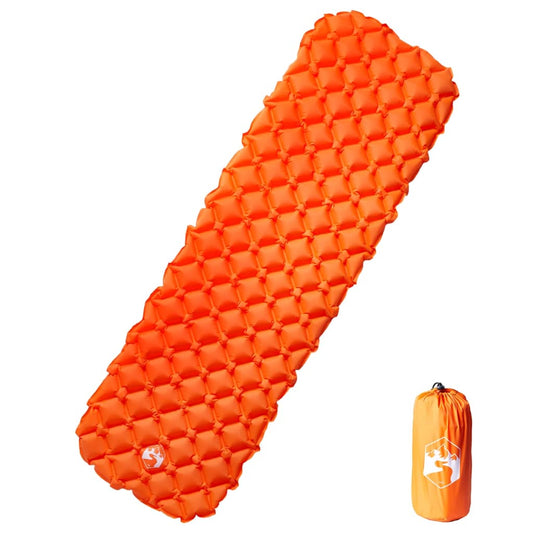 piepūšams kempinga matracis, 190x58x6 cm, oranžs