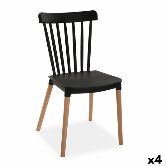 Krēsls Versa Melns 52,5 x 80 x 43 cm (4 gb.)