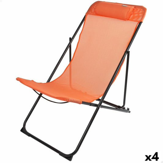 Saliekams krēsls Aktive Oranžs 52 x 87 x 77 cm (4 gb.)
