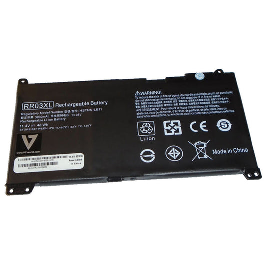 Portatīvā Datora Baterija V7 H-851610-850-V7E Melns 3930 mAh 11,4 V