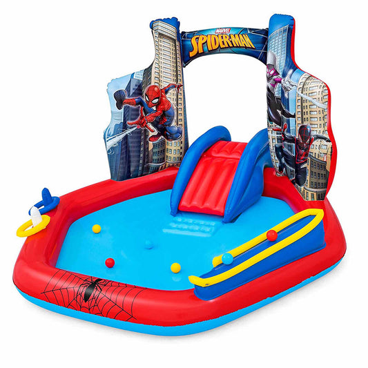 Bērnu baseins Bestway Spēļu laukums Spiderman 211 x 206 x 127 cm