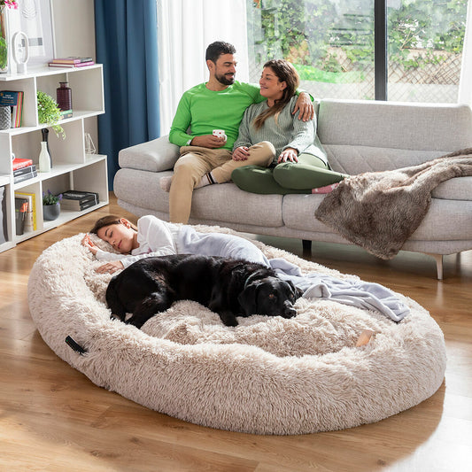 Suņu gulta cilvēkiem | Human Dog Bed XXL InnovaGoods Beige