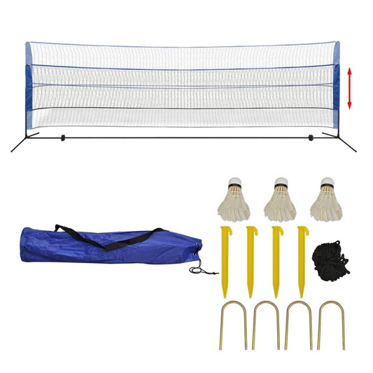 badmintona tīkls un badmintona volāniņi, 500x155 cm - amshop.lv