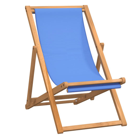 pludmales krēsls, 56x105x96 cm, tīkkoks, zils