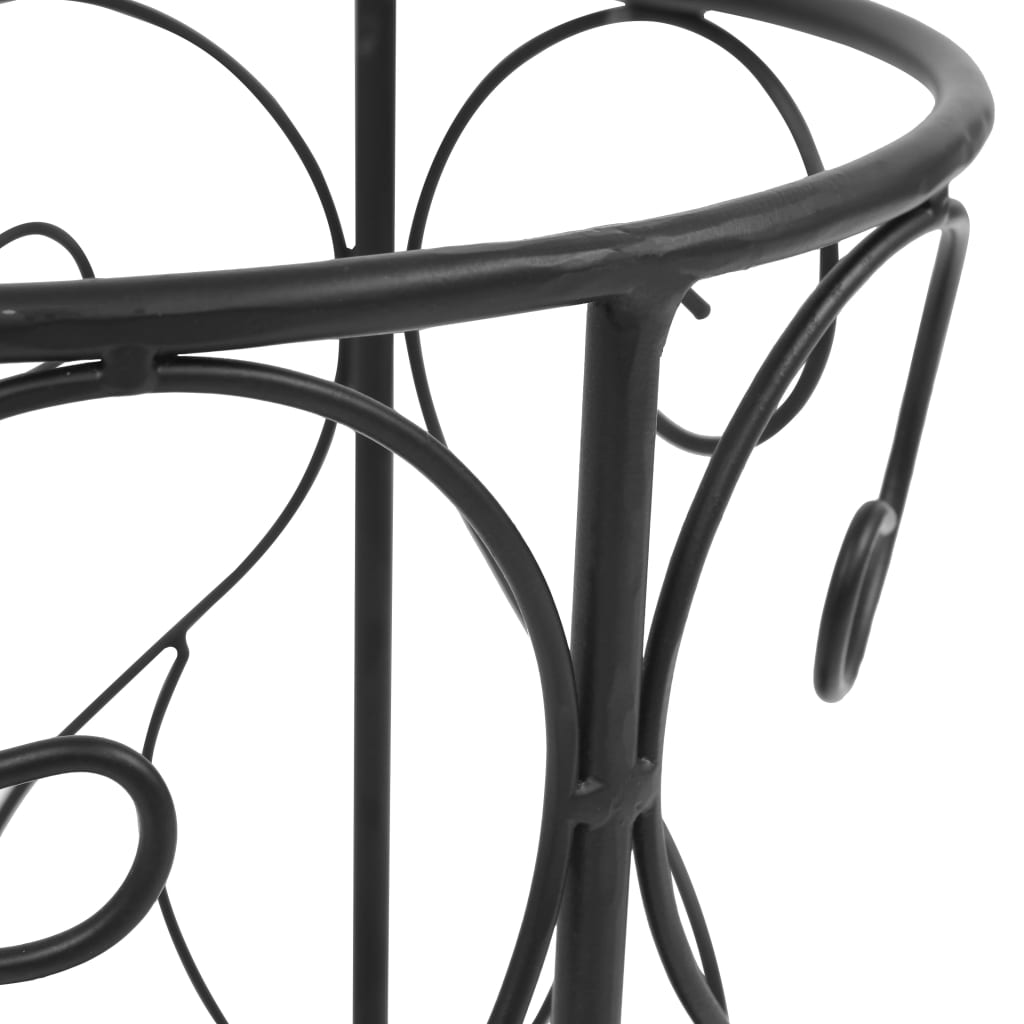 lietussargu turētājs, melns, metāls, vintāžas stils, 26x46 cm