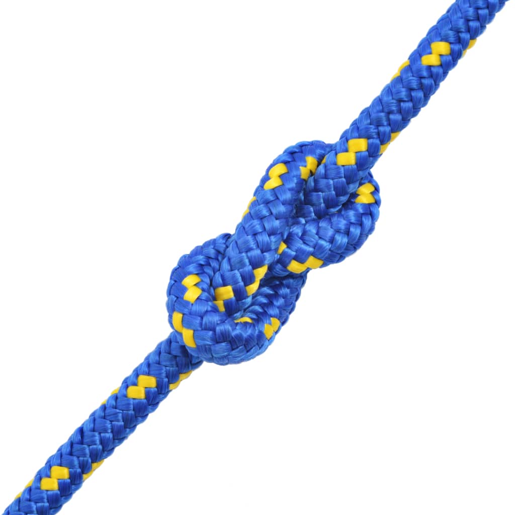 pietauvošanās virve, polipropilēns, 12 mm, 250 m, zila