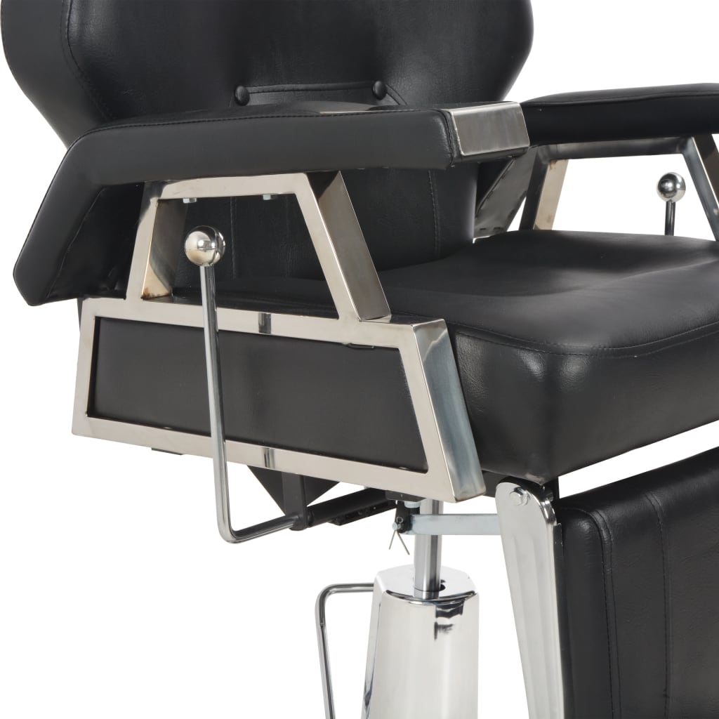 frizieru krēsls, 72x68x98 cm, melna mākslīgā āda