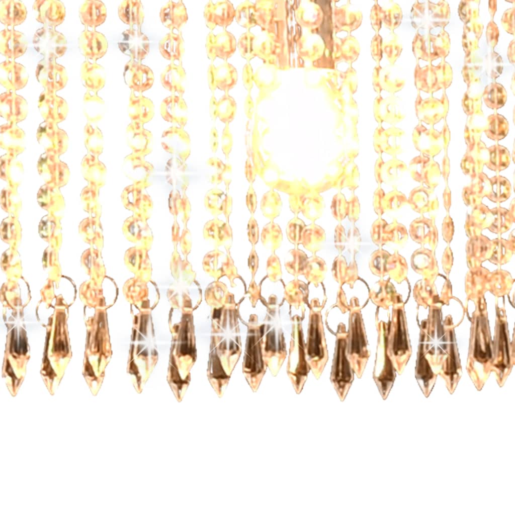 lustra ar kristāla pērlītēm, 104 cm, E14, sudraba krāsā