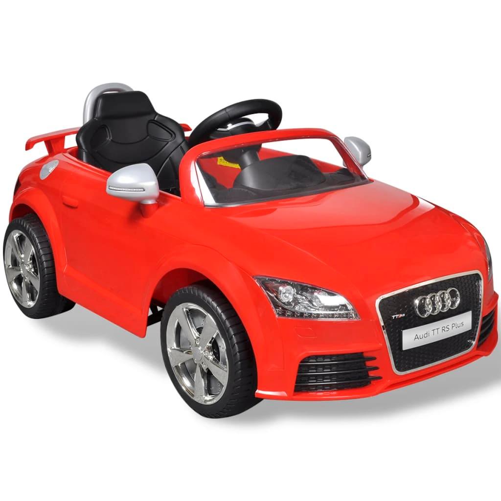 Audi TT RS Sēžamā Elektriskā Mašīna Bērniem, Tālvadības Pults, Sarkana - amshop.lv