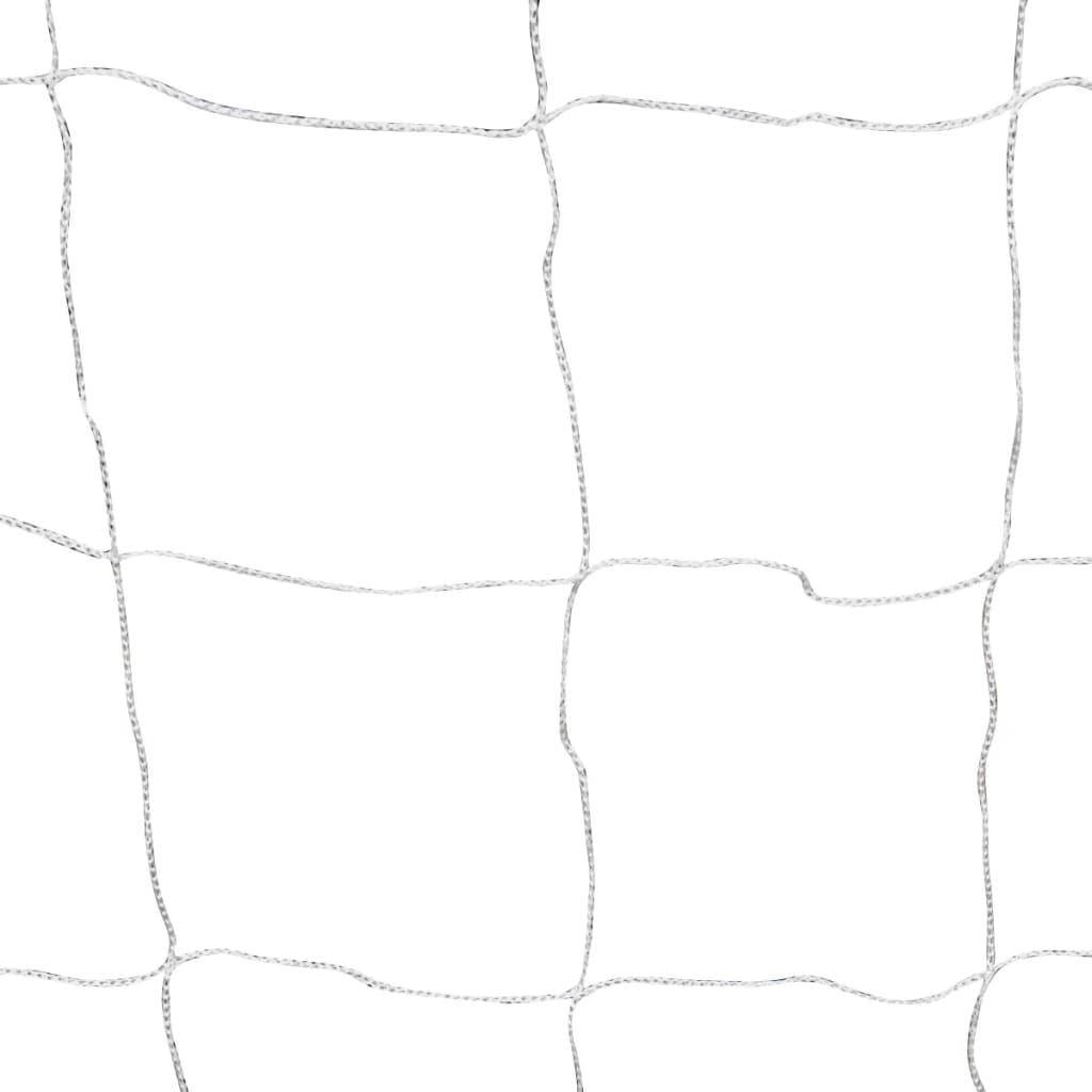 futbola vārti ar tīklu, 2 gab., 182x61x122 cm, tērauds, balti - amshop.lv