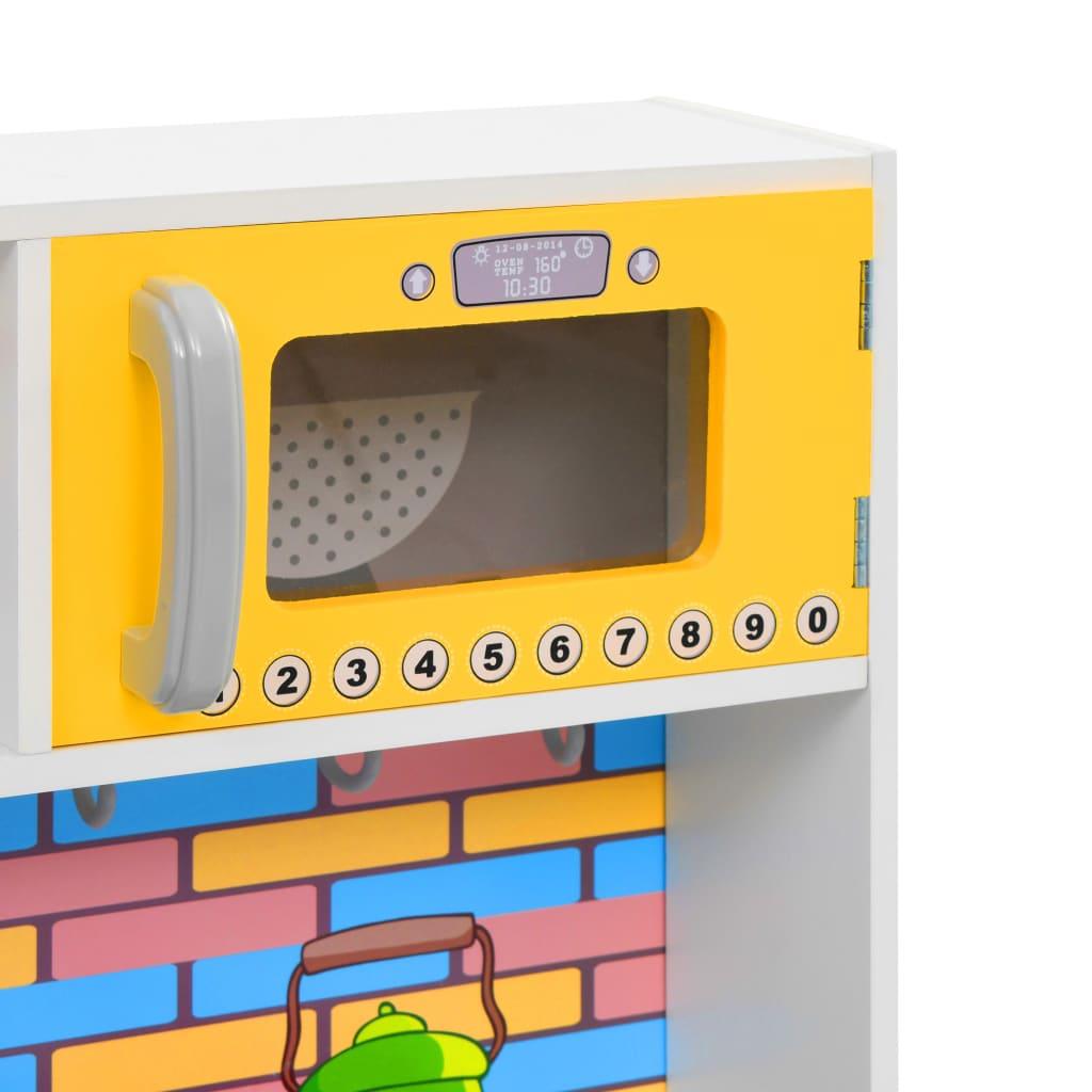 bērnu rotaļu virtuve, MDF, 80x30x85 cm, krāsaina - amshop.lv