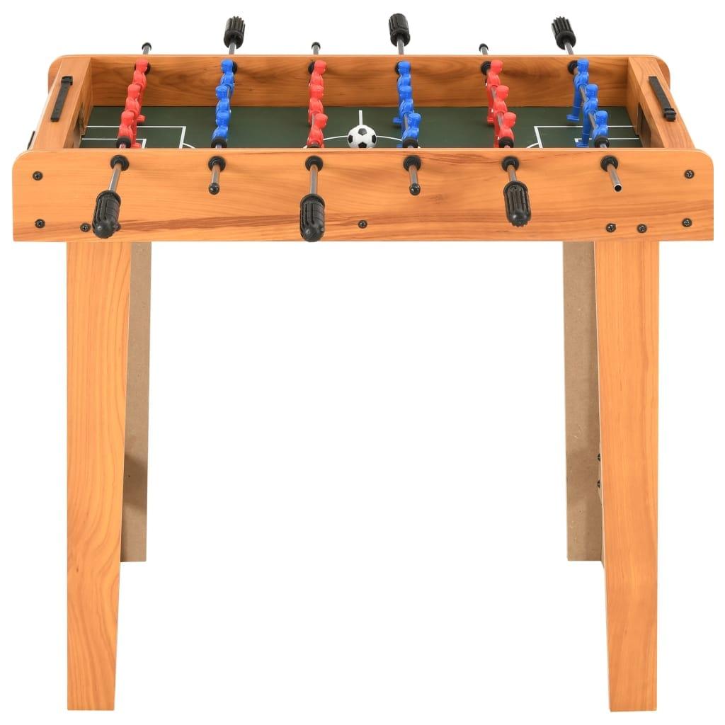 mini galda futbols, kļavas koka krāsa, 69x37x62 cm - amshop.lv