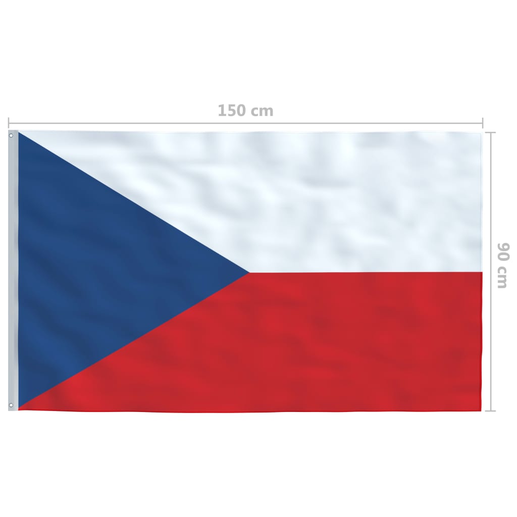 Čehijas karogs, 90x150 cm