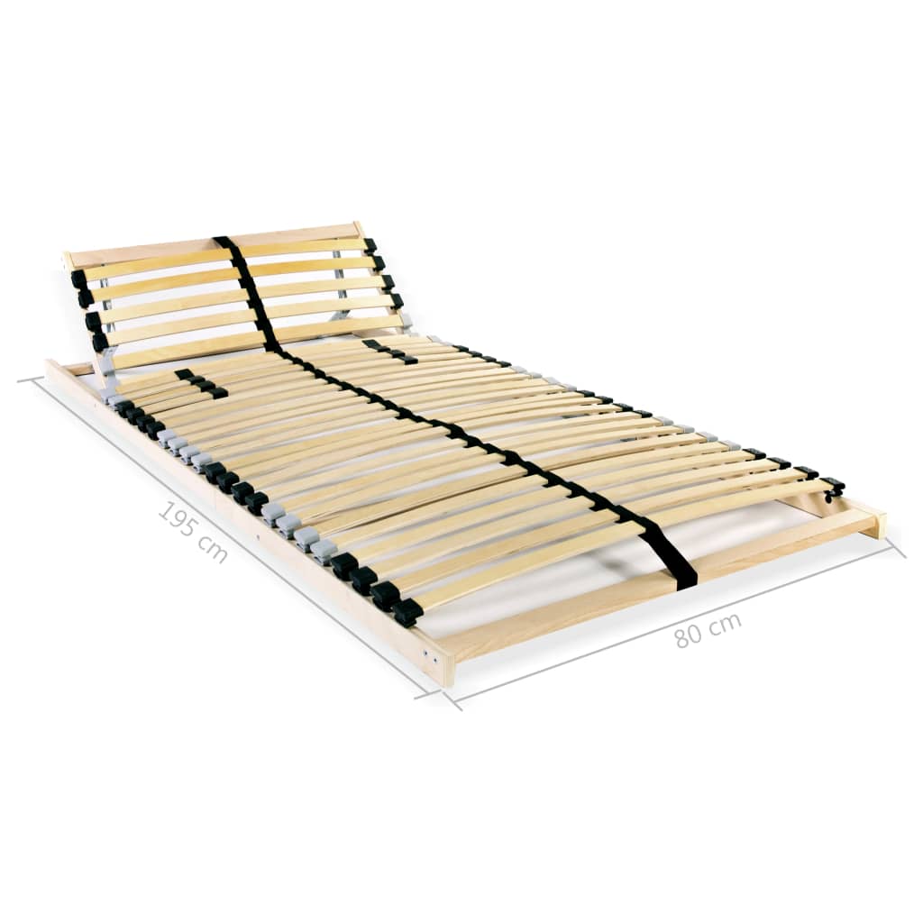 gultas redeles, 2 gab., ar 28 līstītēm, 7 zonas, 80x200 cm