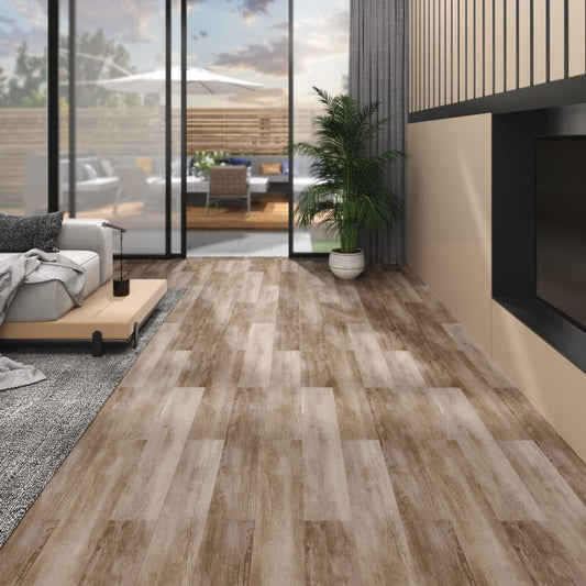 grīdas dēļi, pašlīmējoši, 5,02 m², 2 mm, izbalējuša koka PVC