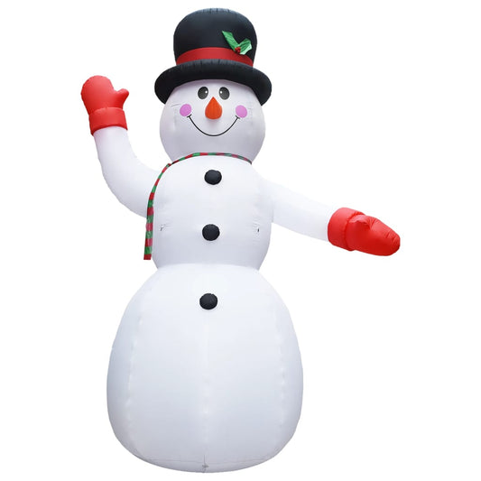 piepūšams sniegavīrs, LED, IP44, 600 cm, XXL