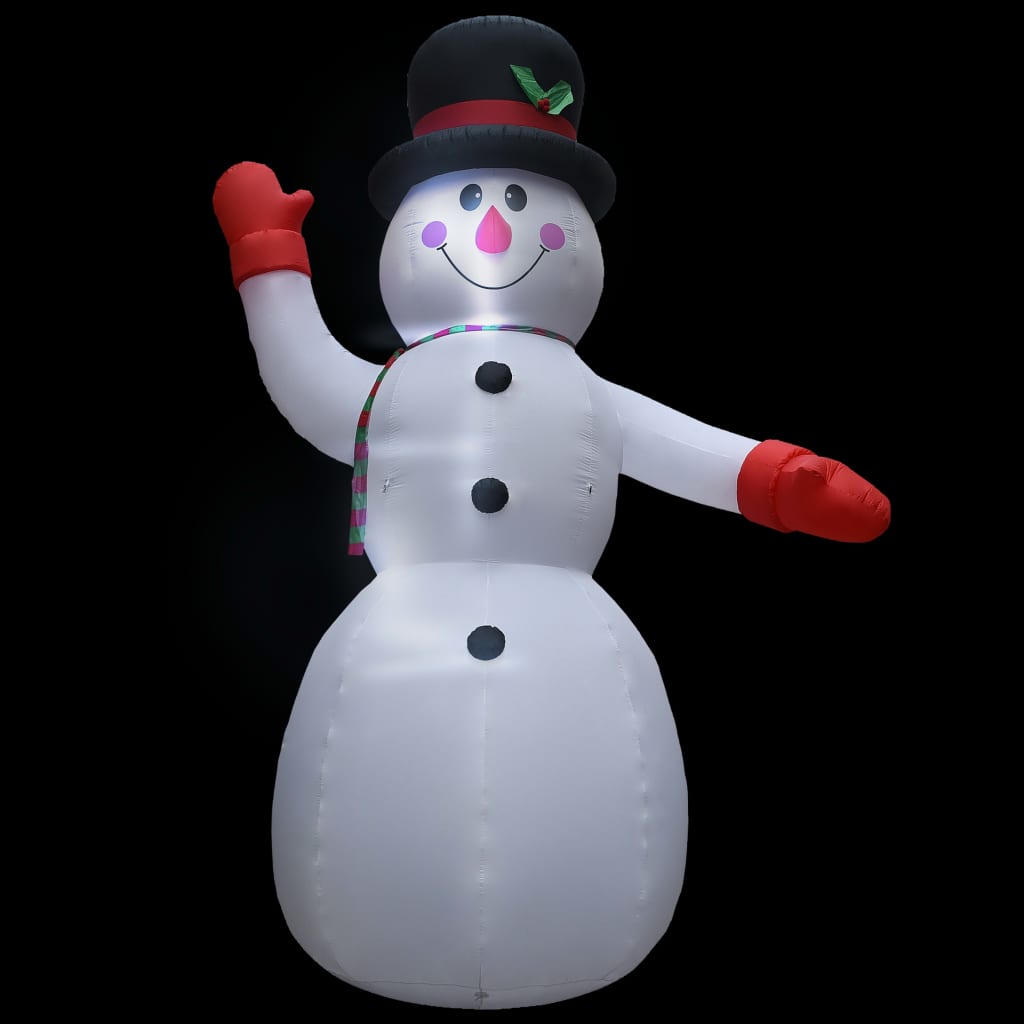 piepūšams sniegavīrs, LED, IP44, 600 cm, XXL