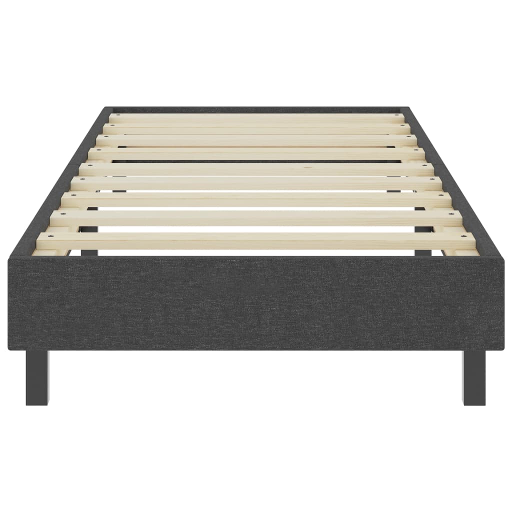gulta ar atsperu matraci, tumši pelēks audums, 80x200 cm