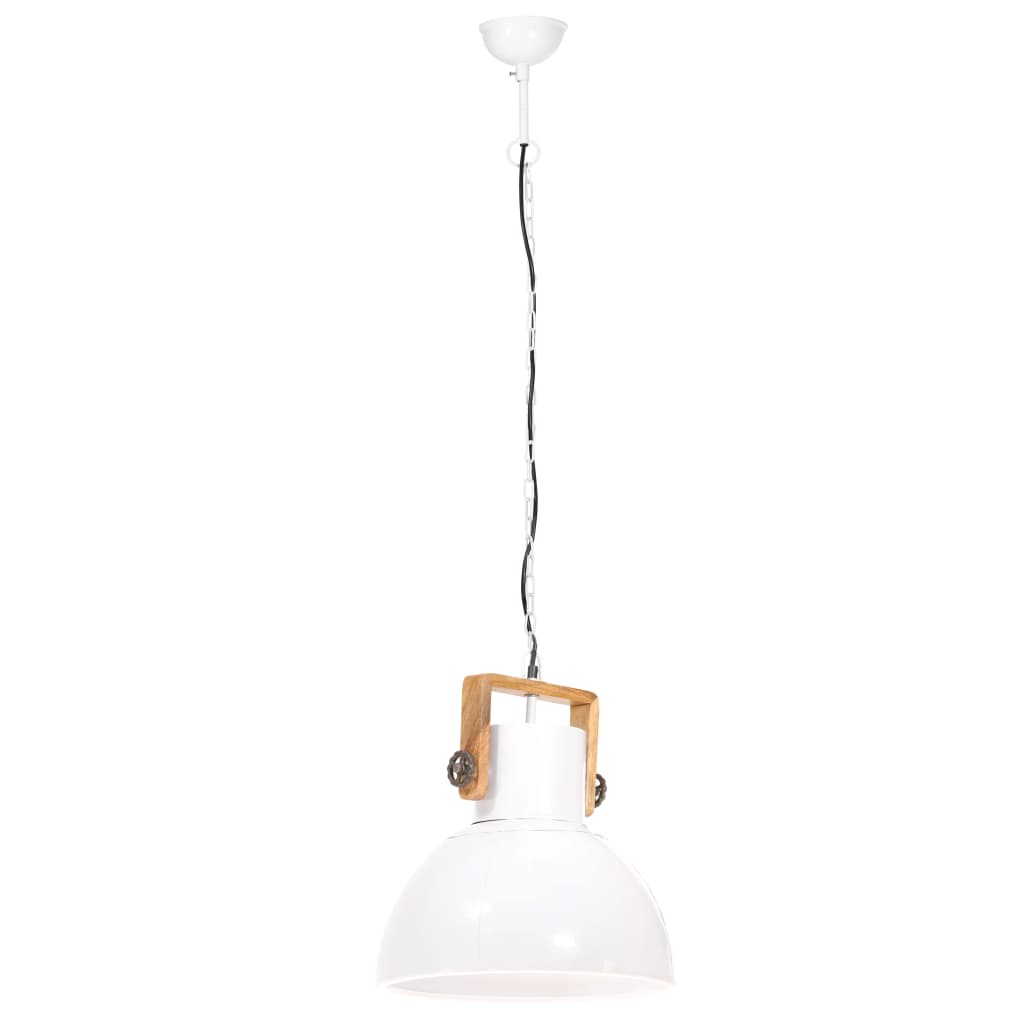 griestu lampa, industriāls dizains, balta, 25 W, 40 cm, E27