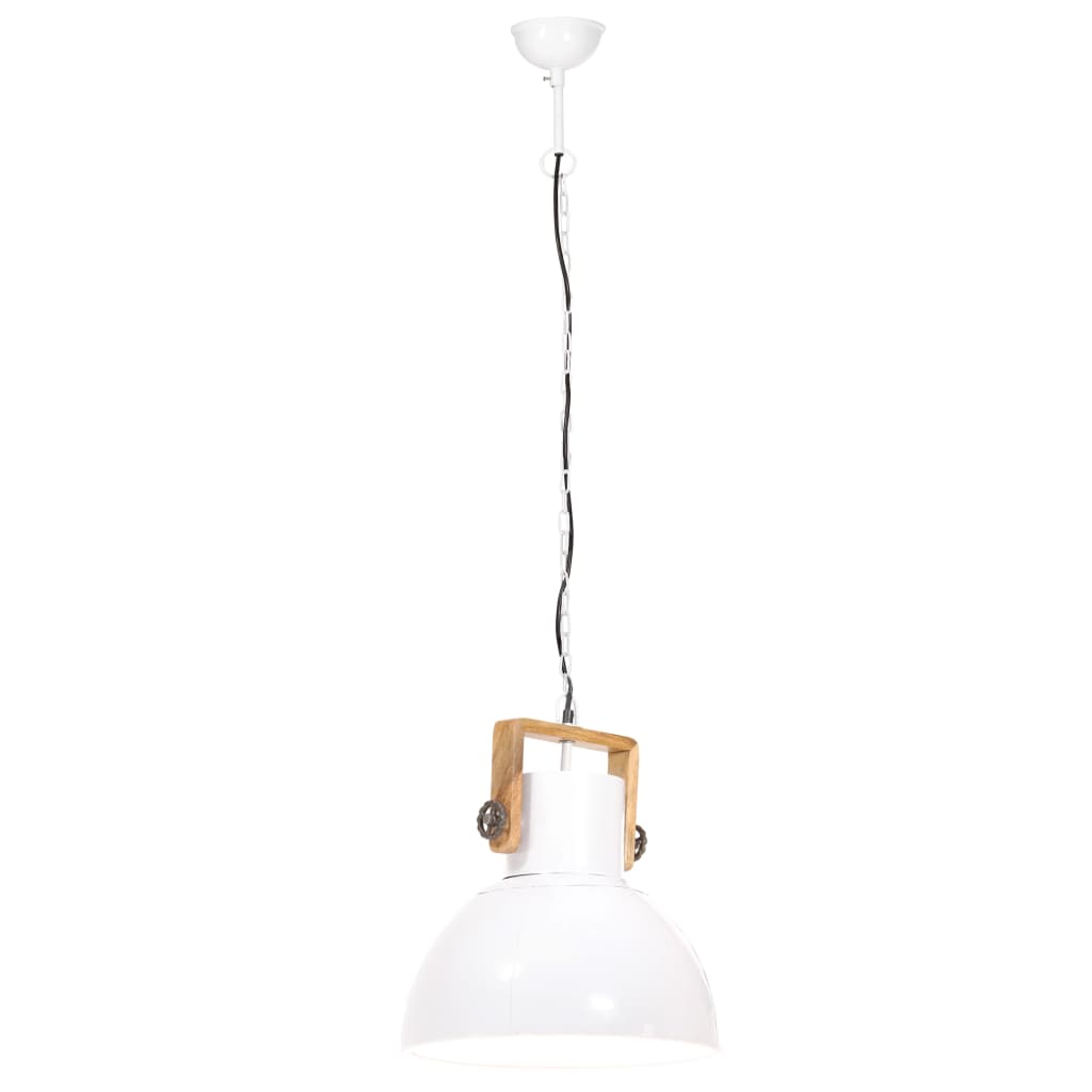griestu lampa, industriāls dizains, balta, 25 W, 40 cm, E27