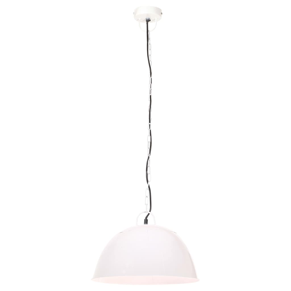 griestu lampa, industriāls dizains, balta, 25 W, 41 cm, E27